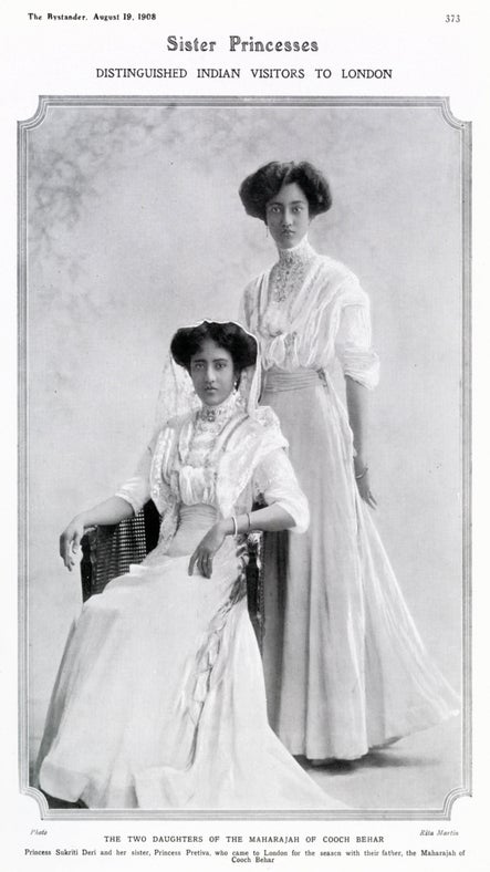 Indian Princesses Pretiva and Sudhira Mander of Wightwick Manor, West Midlands
